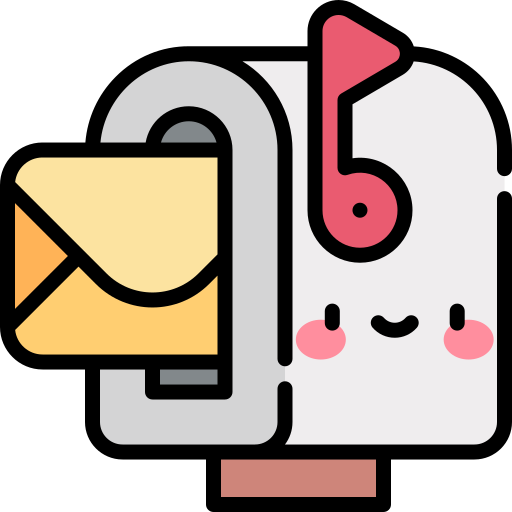 Mailbox Kawaii Lineal color icon