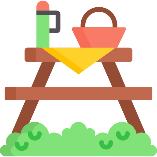 Picnic table Special Flat icon