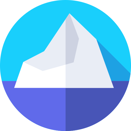 góra lodowa Flat Circular Flat ikona