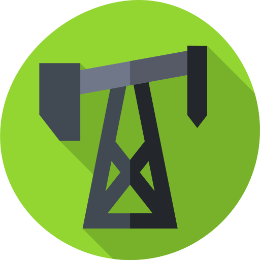 Oil Flat Circular Flat icon