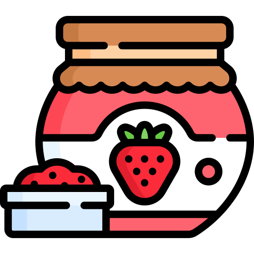 mermelada de fresa Special Lineal color icono