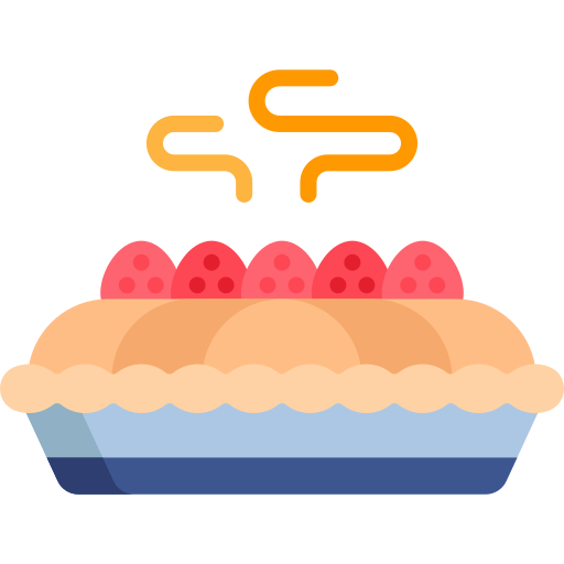 bessen taart Special Flat icoon