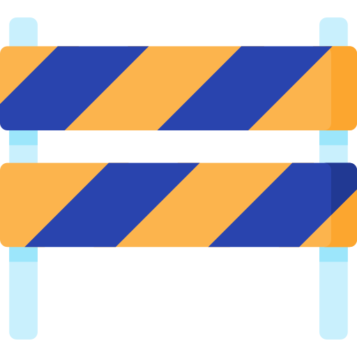 barreira de tráfego Special Flat Ícone
