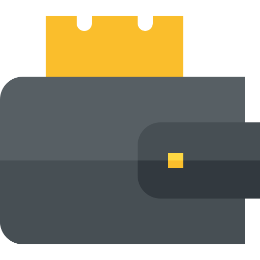 billetera Basic Straight Flat icono