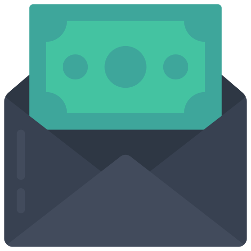 Paycheck Juicy Fish Flat icon