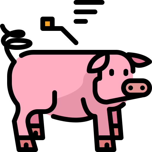 Pig Generic Outline Color icon