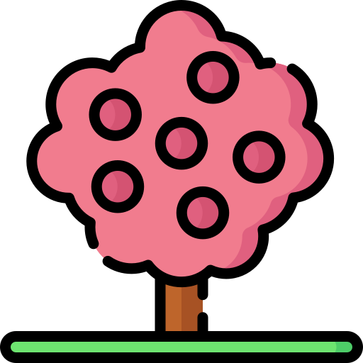 wiśniowe drzewo Special Lineal color ikona