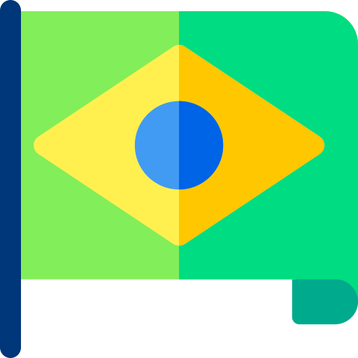 brasil Basic Rounded Flat icono