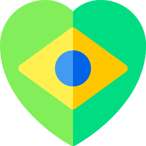 brazilië Basic Rounded Flat icoon