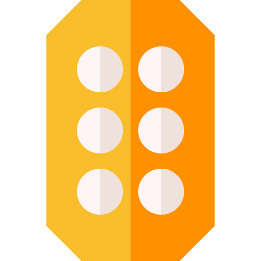 pillen Basic Straight Flat icoon