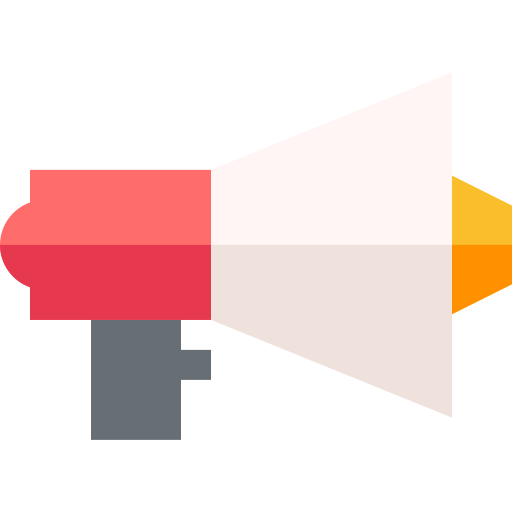 Megaphone Basic Straight Flat icon