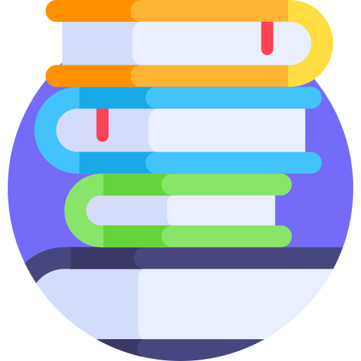 Books Detailed Flat Circular Flat icon