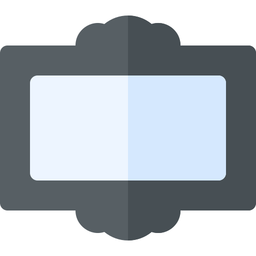 cadre Basic Rounded Flat Icône