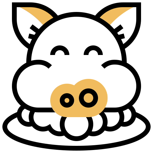 돼지 Meticulous Yellow shadow icon