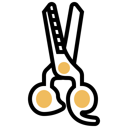 ハサミ Meticulous Yellow shadow icon