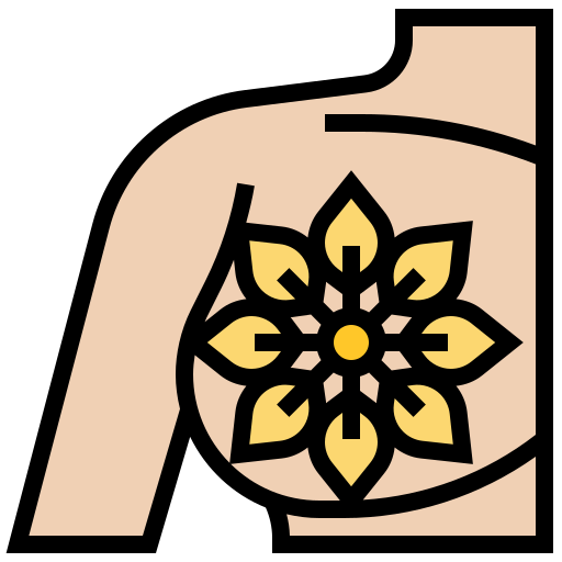 Breast Meticulous Lineal Color icon