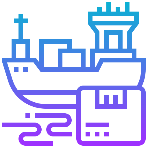barca da carico Meticulous Gradient icona
