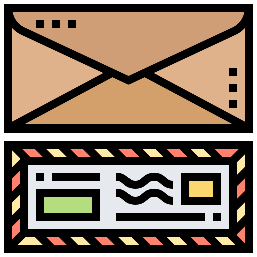 envelop Meticulous Lineal Color icoon