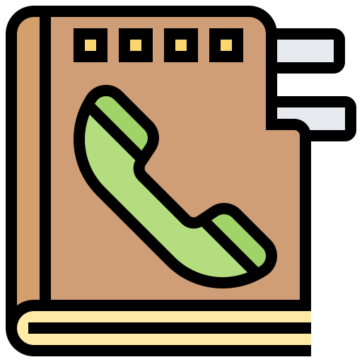telefonbuch Meticulous Lineal Color icon