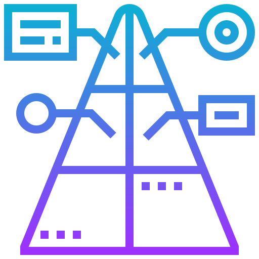 피라미드 Meticulous Gradient icon