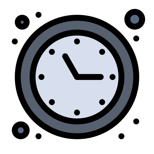 reloj Flatart Icons Lineal Color icono