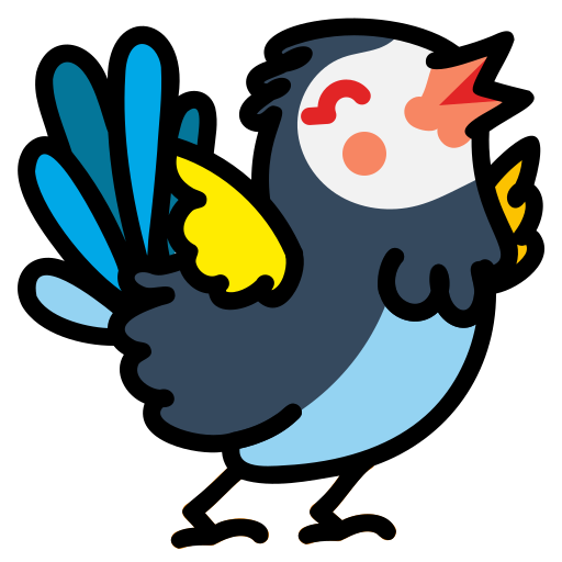 鳥 Generic Outline Color icon