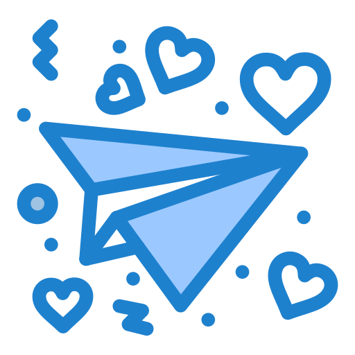 liefdesbrief Generic Blue icoon