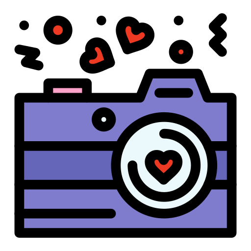 cámara Flatart Icons Lineal Color icono