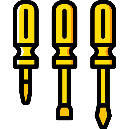 Screwdriver Basic Miscellany Yellow icon