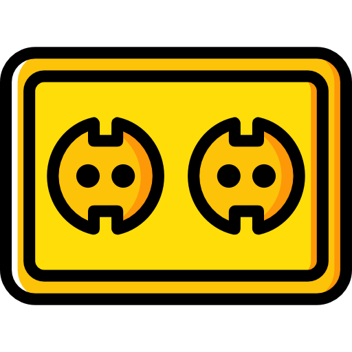 steckdose Basic Miscellany Yellow icon