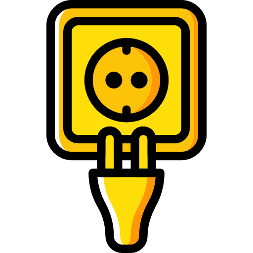 steckdose Basic Miscellany Yellow icon