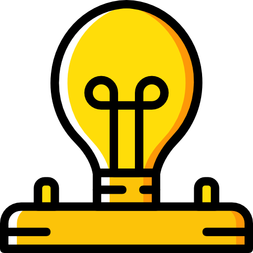 Light bulb Basic Miscellany Yellow icon
