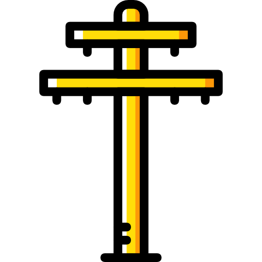 elektrischer turm Basic Miscellany Yellow icon