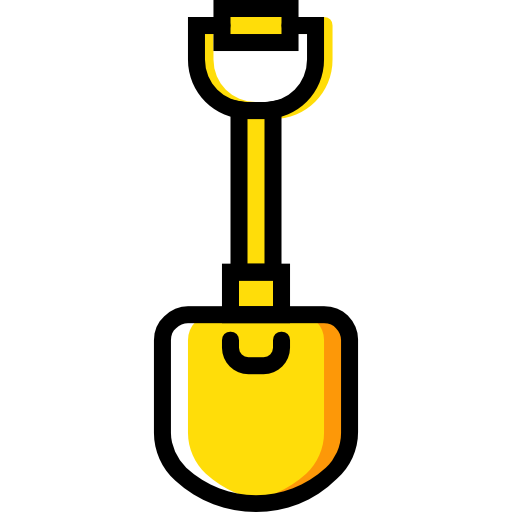 Shovel Basic Miscellany Yellow icon