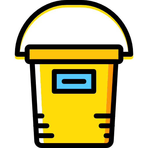 Bucket Basic Miscellany Yellow icon