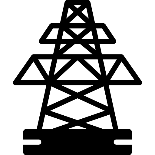 torre eletrica Basic Miscellany Fill Ícone