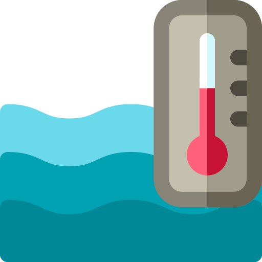 temperatura Basic Rounded Flat ikona