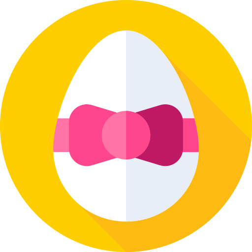 uovo di pasqua Flat Circular Flat icona