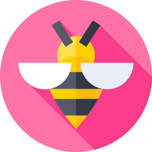 pszczoła Flat Circular Flat ikona