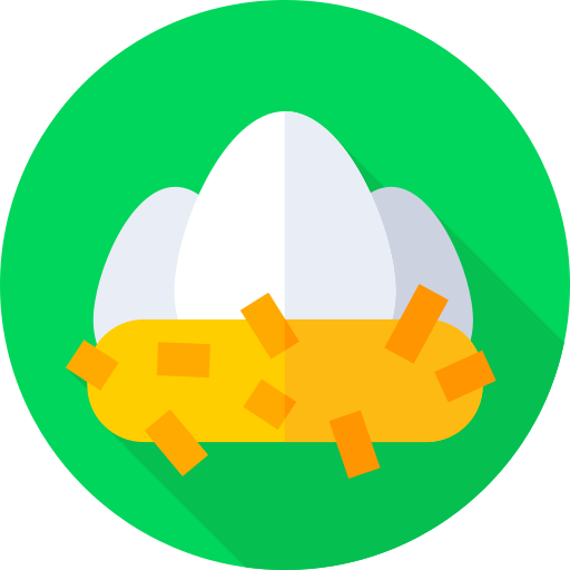 paas eieren Flat Circular Flat icoon