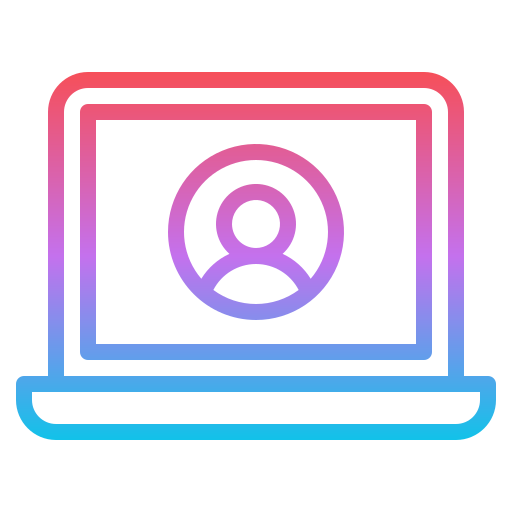 personal computer Iconixar Gradient icona