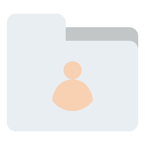 información personal Iconixar Flat icono
