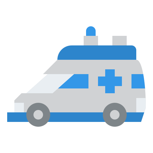 ambulans Iconixar Flat ikona