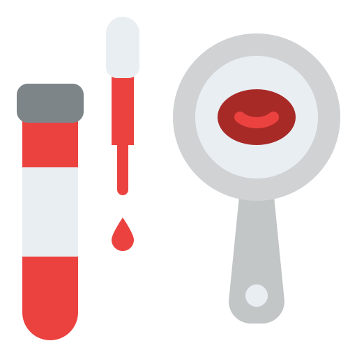 badanie krwi Iconixar Flat ikona