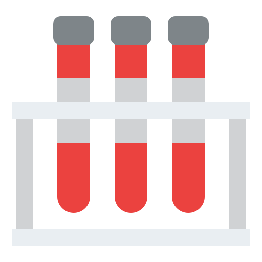 Blood test Iconixar Flat icon