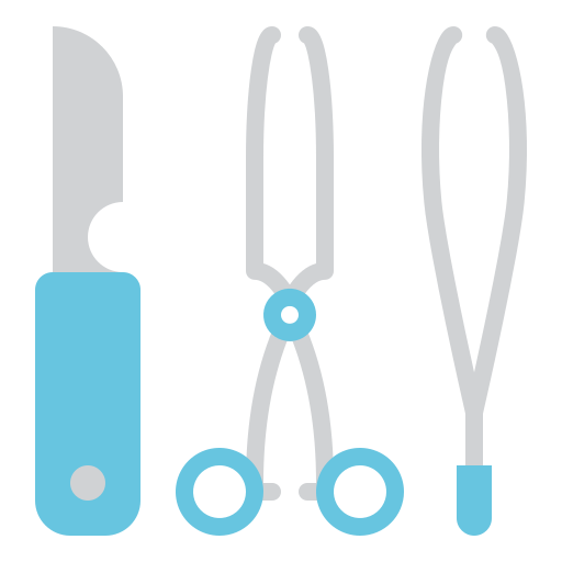 narzędzia medyczne Iconixar Flat ikona