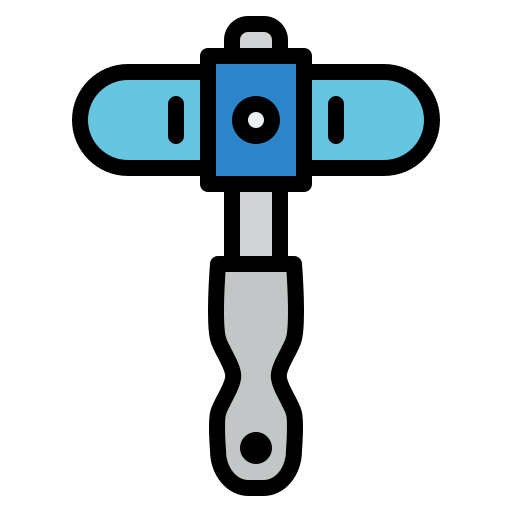 Reflex hammer Iconixar Lineal Color icon