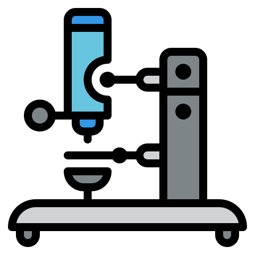 Microscope Iconixar Lineal Color icon