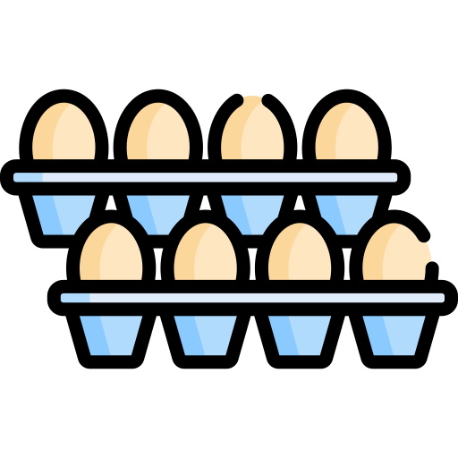달걀 카톤 Special Lineal color icon