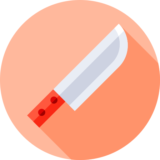 coltello Flat Circular Flat icona